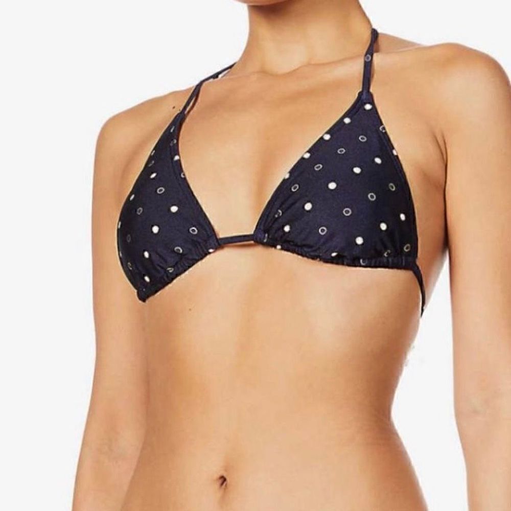 Ted Baker Dahleya Navy Polka-Dot Triangle Bikini Top Size 3 (US Size 8) NWT